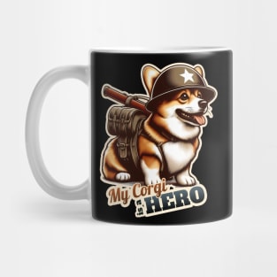 Corgi Soldier Mug